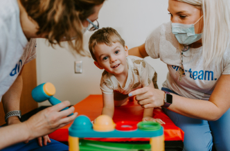 therapy with child patient