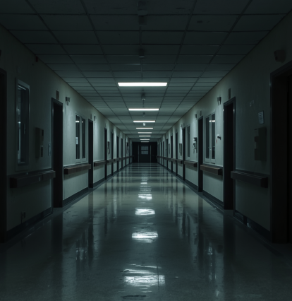 Empty Hospital Hallways