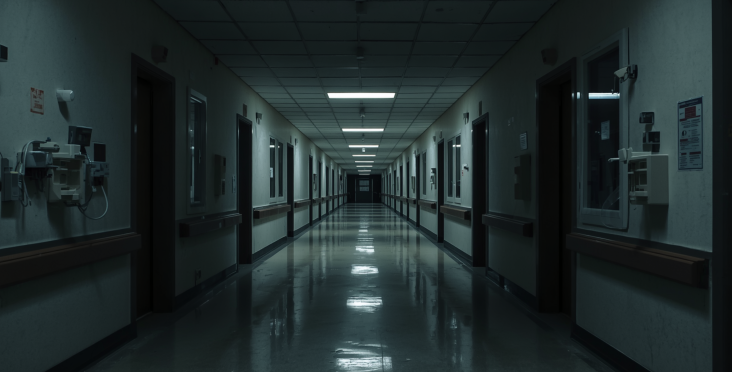 Empty Hospital Hallways